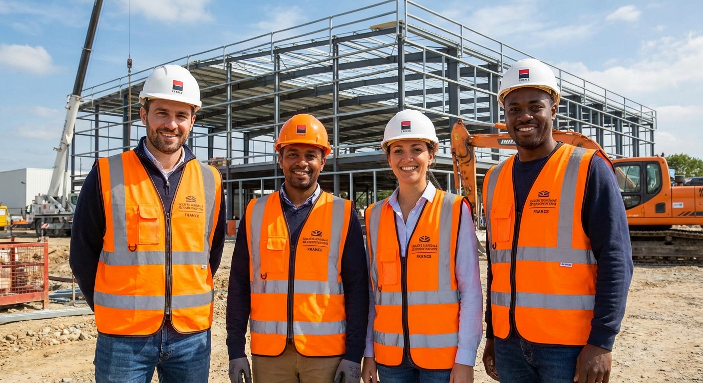 L'équipe Bâtir France sur un chantier de rénovation